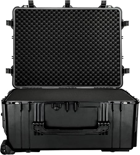 Miniatura 3 de Eylar - Funda protectora para engranajes de 31.5 pulgadas, resistente al agua y a los golpes con espuma (negro)