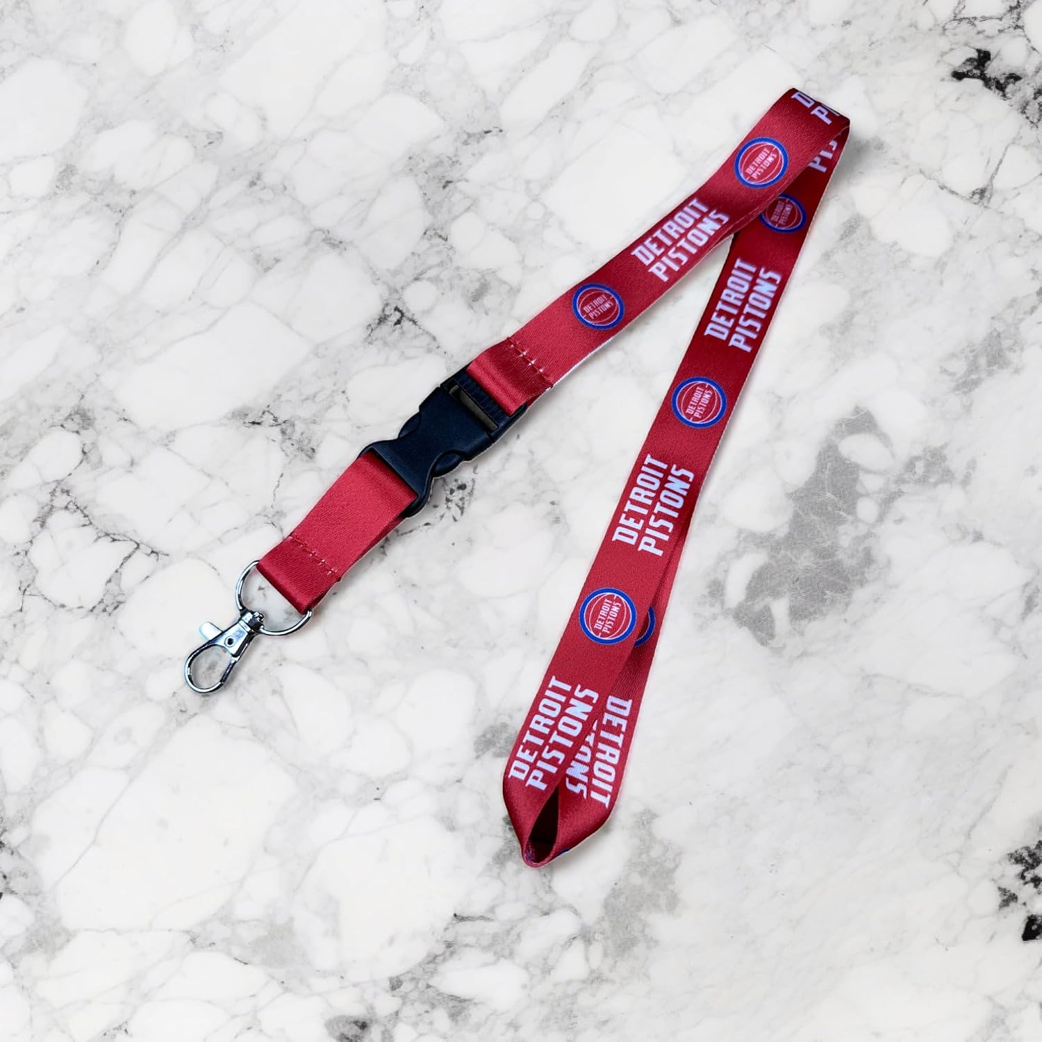 Desert Cactus Detroit Pistons Lanyard Keychain Detachable NBA Breakaway Snap Buckle National Basketball Association Car Keys ID Badge Holder (Lanyard 2)