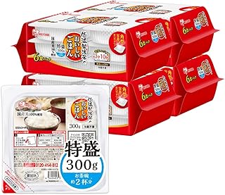 【新登場! 待望の特盛り】アイリスオーヤマ パックご飯 300g 国産米 100% 低温製法米 非常食 米 レトルト 300g×24P