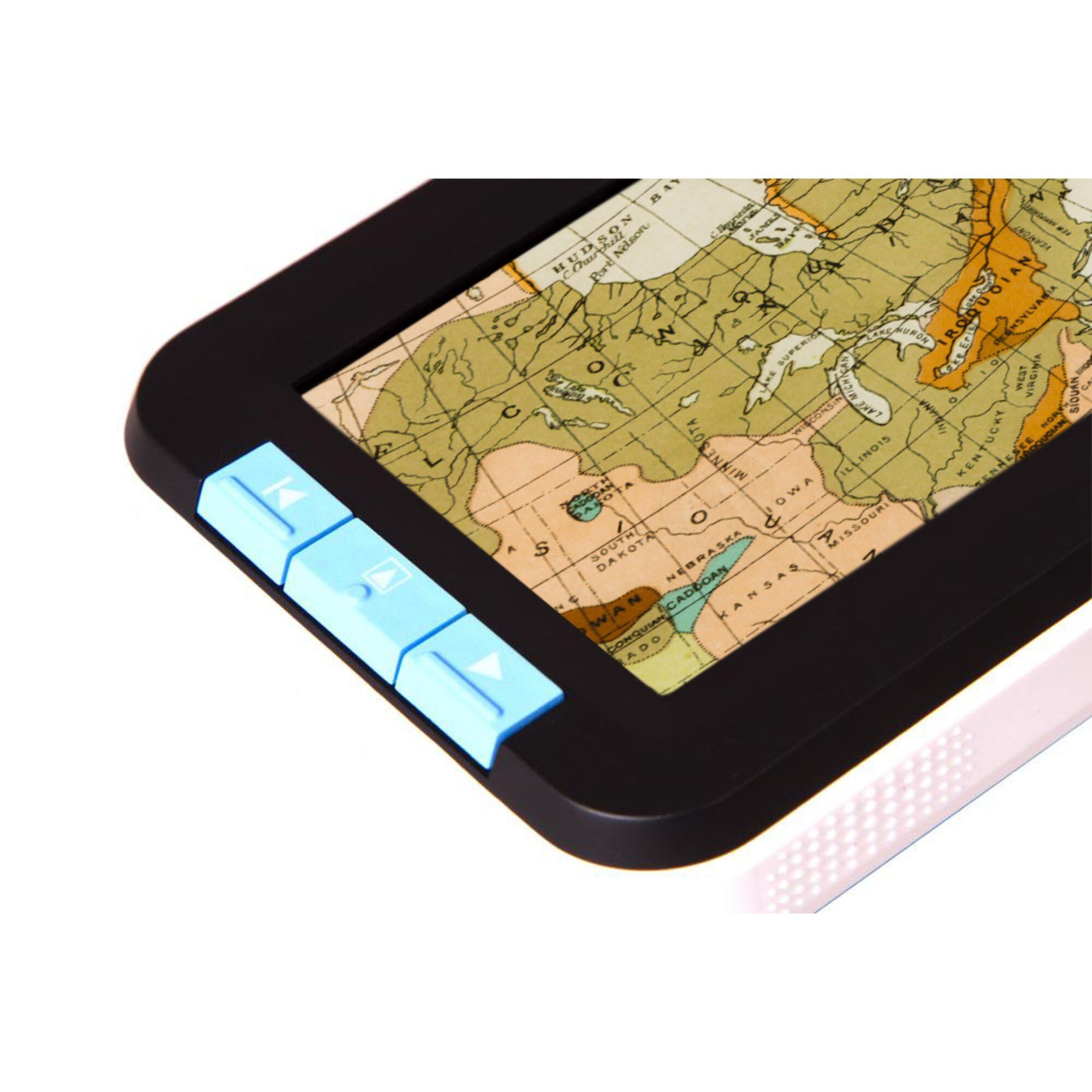 Levenhuk DTX 43 Portable Handheld Digital Magnifier with 4-Step Magnification and LED Light with 7 Color Modes
