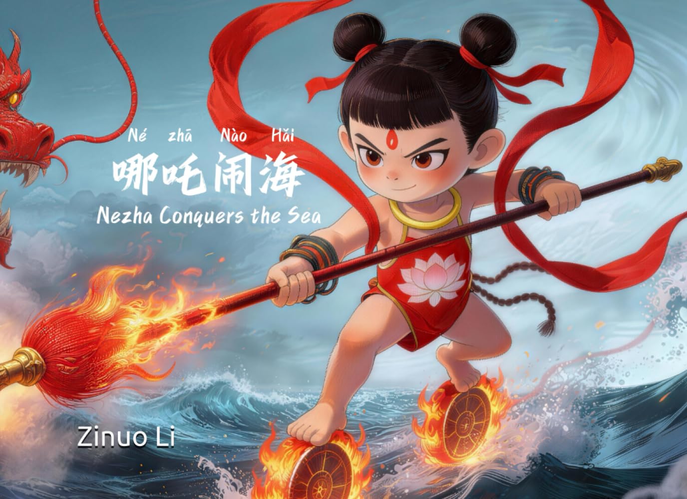哪吒闹海 | Nezha Conquers the Sea: A Chinese Mythology Story for Kids with Pinyin, English & HSK Vocabulary (Learn Chinese with Mythology：Bilingual Pinyin Edition)
