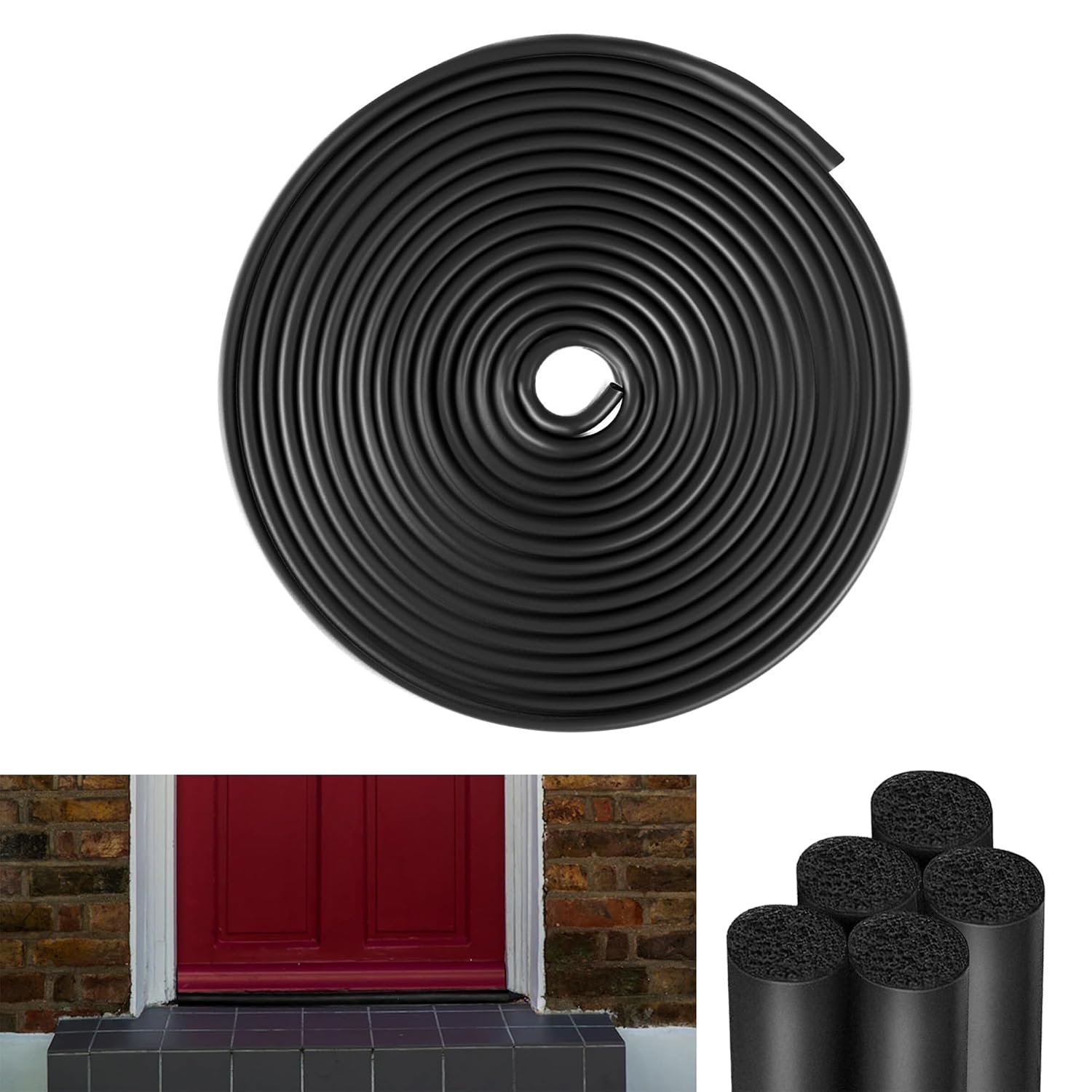 Backer Rod 3/8 Inch,Black Foam Caulk Saver for Gaps and Weather