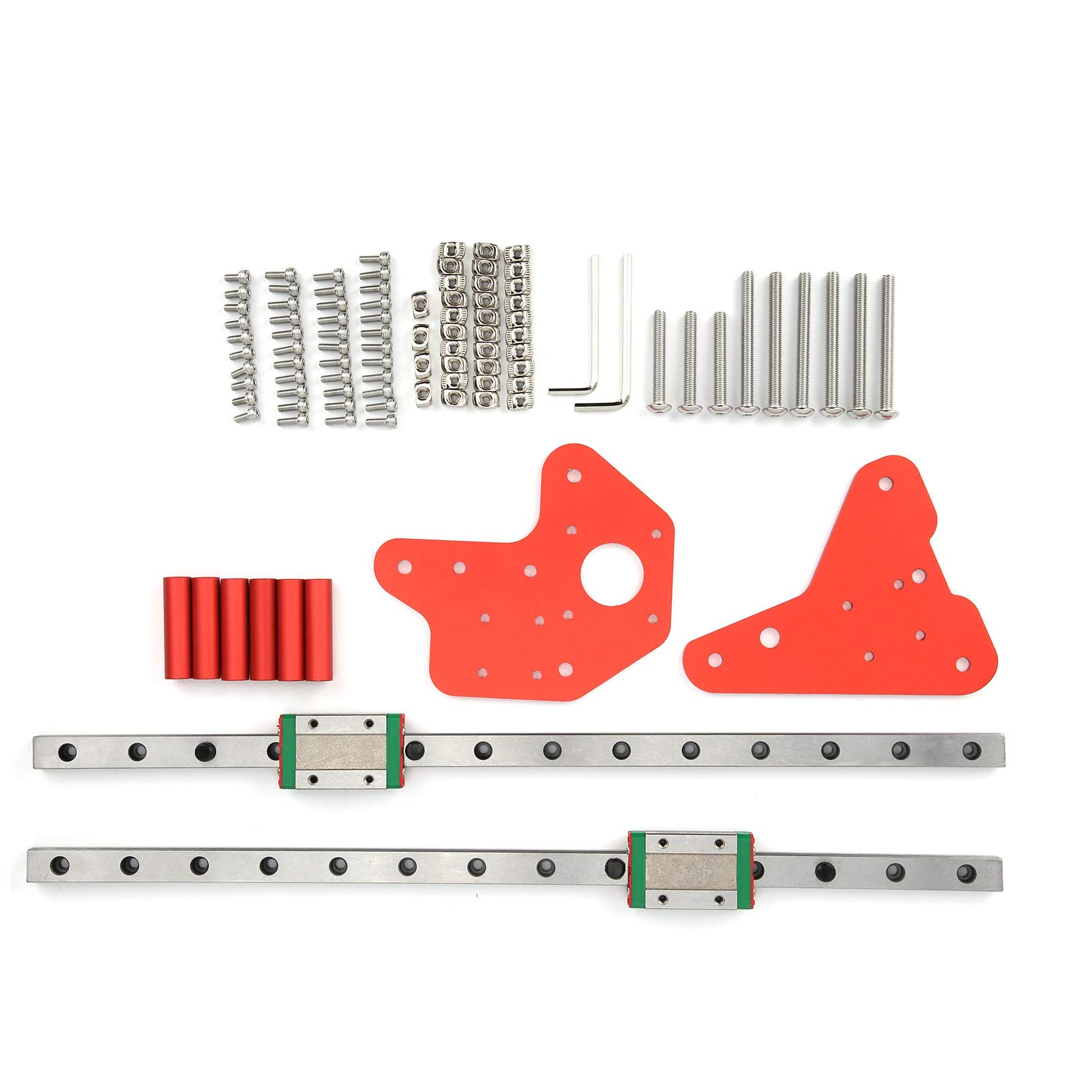 Ender 3 V2 Linear Rail Kit,Ender 3 Z-Achse Linear Ender 3 Pro Linearschienen-Kit Linearbewegungsführungen Lineargleitschienenführung Doppel-Z-Achsen-Kit Für Ender3 3D-Drucker Druckerzubehör