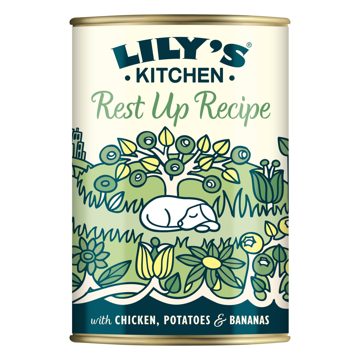 Lily’s Kitchen Fabriqué à partir d’ingrédients naturels Boîte d’Aliments humides pour Chiens Adultes au Poulet, avec des Pommes de Terre et de la Banane 6 x 400g