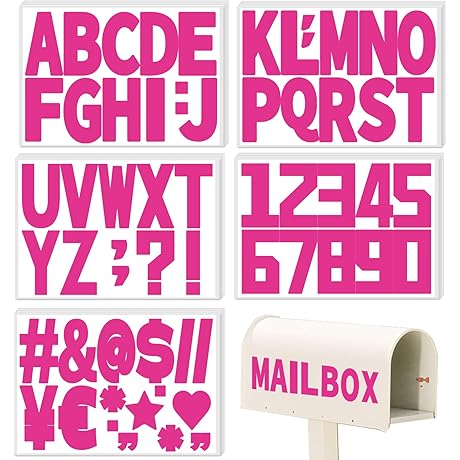 3 inch Self-Adhesive Vinyl Letter Stickers for Mailbox Numbers and Home Decor