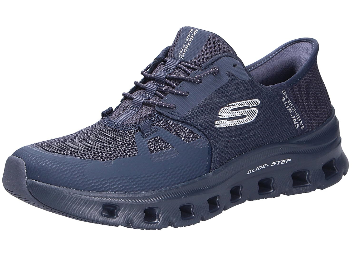 Skechers Women's Glide-Step Pro Slip-in Trainers, Dark Navy Mesh/Trim, 4.5 UK