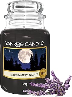 Yankee Candle Duftkerze im Glas (groß) | Midsummers's Night | Kerze mit langer Brenndauer bis zu 150 Stunden | Perfekte Geschenke für Frauen
