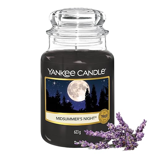 Yankee Candle Candela profumata in giara grande | Notte di Mezza Estate | Durata Fino a 150 Ore | Regali per donne - MIDSUMMER'S NIGHT