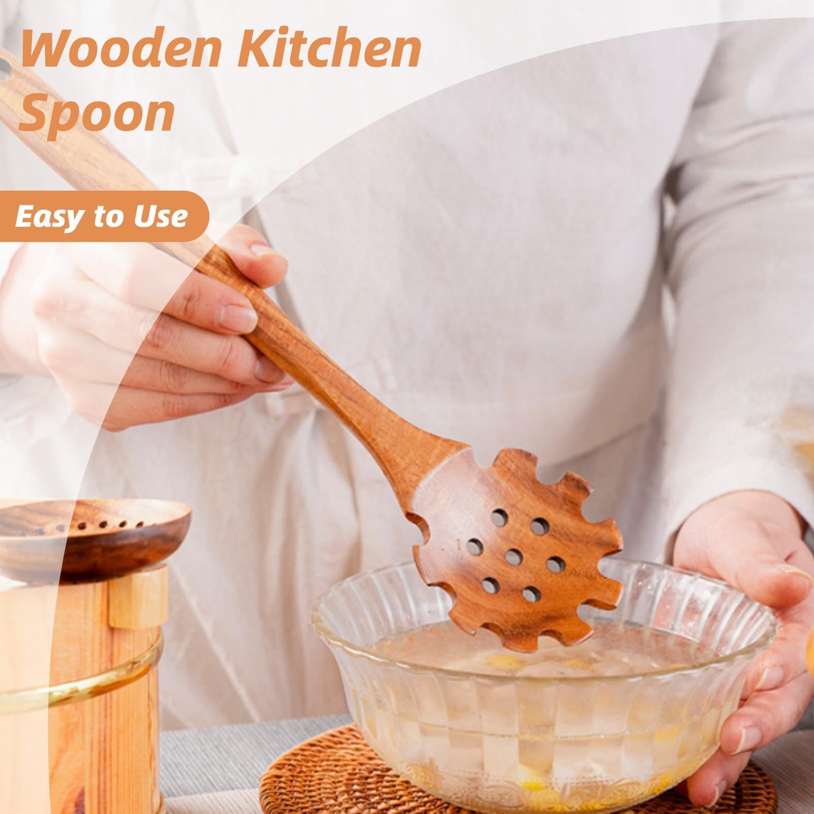 Mestolo Per Spaghetti In Acciaio Inox - 30cm, Con Fori, Lavabile In Lavastoviglie - Foto 3