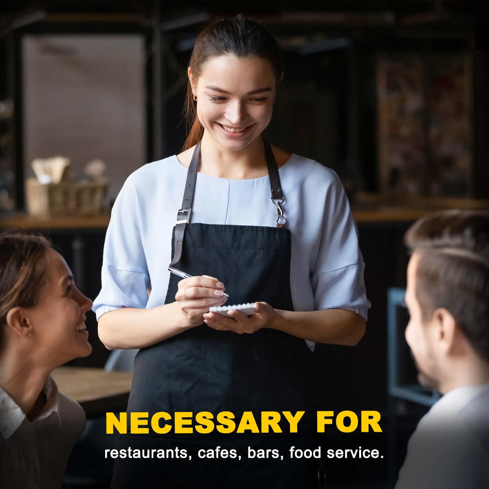 PATIKIL Rechnungspräsentatoren Für Restaurants 20 Stk Gästerechnungshalter Mit Magnetclip PU Leder Rechnungspräsentatoren Für Restaurants Kellnerinnen Bars Hellbraun