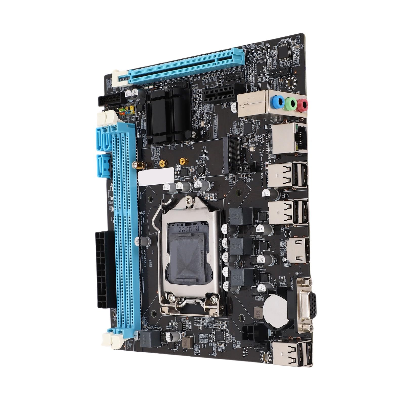 Scheda Madre H61 LGA1155 per Computer Desktop, DDR3 a Doppio Canale, M.2 NVMe NGFF, Scheda Madre M ATX Supporta Uscita VGA e HDMI