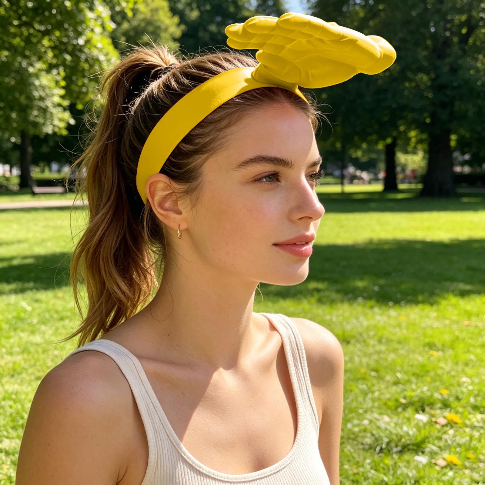 Hand Shaped Sun Visor Headband, Funny Palm-Sized Sun Hat for Beach Party, Men Women Hilarious Party Pool Camping — view 4