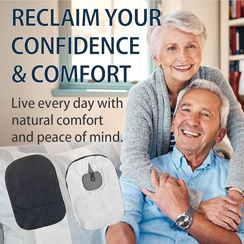 Miniatura 3 de Funda de bolsa de ostomía desodorizante elástica D con tapón de cordón (F, estilo denim)