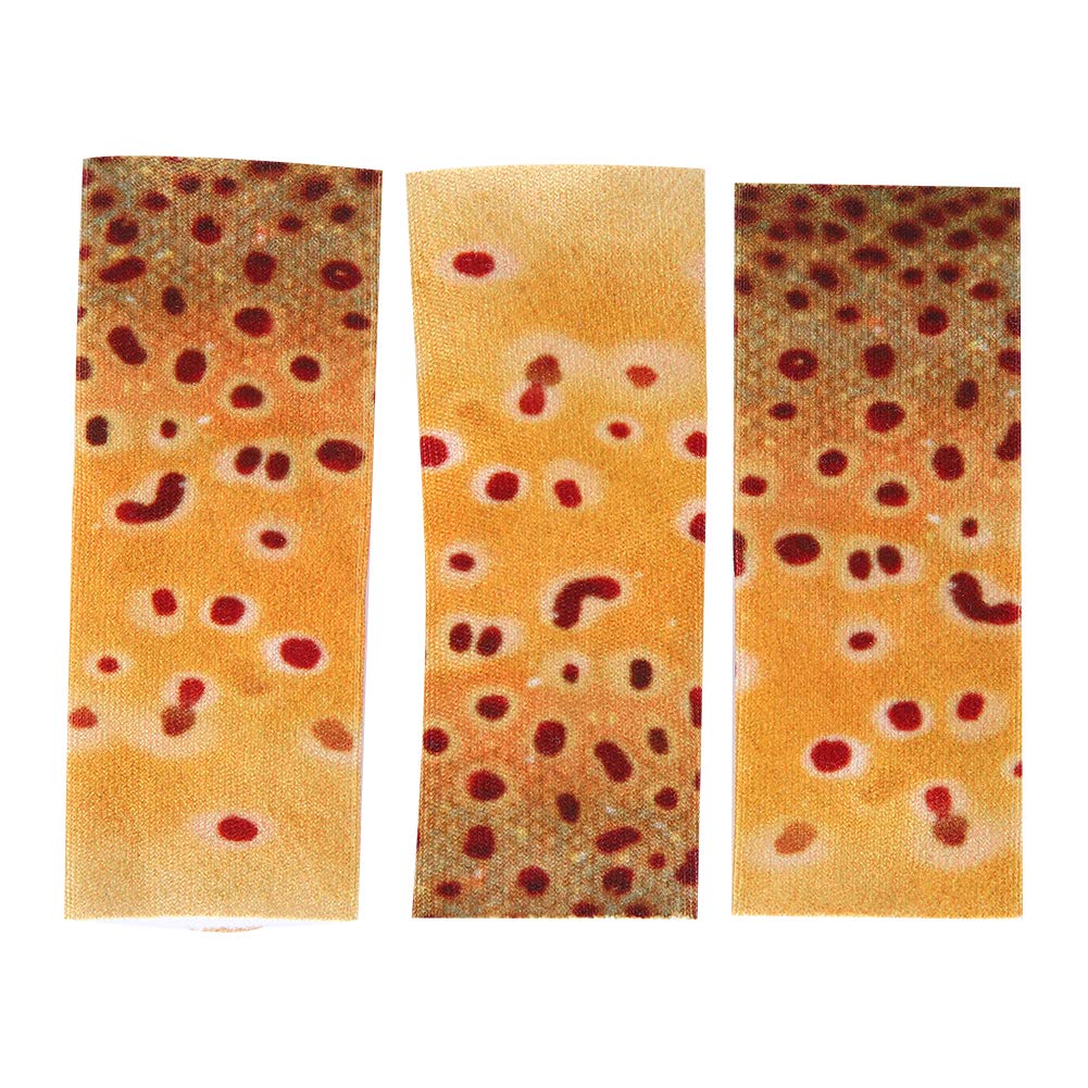 Vbest life 3PCS Fishing Finger Guards,Fly Line Stripping Guard Protective Fish Skin Pattern Single Finger Guards Protect Accessory