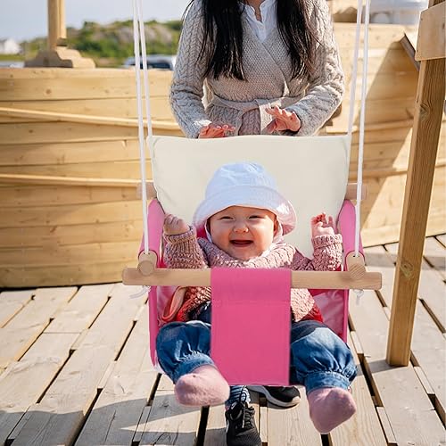 Miniatura 6 de Columpio para bebé, columpio para niños pequeños, columpio para bebé con soporte, juego de columpios para bebés, columpio para interiores y