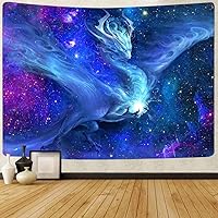 Vista 11 de FEASRT GTLSAY1453 - Tapiz de dragón de fantasía, decoración de pared para dormitorio, sala de estar, apartamento, dormitorio, tapices colgantes