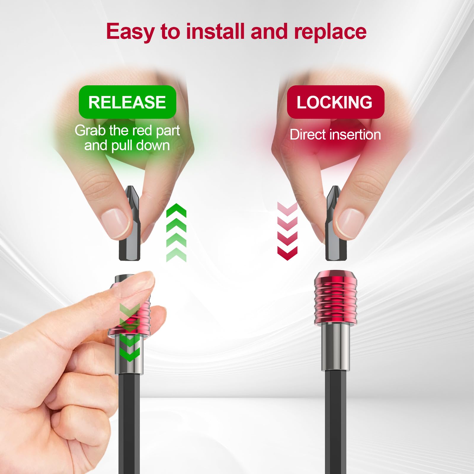 Magnetic Bit Holder Set - Extend Your Reach! -5