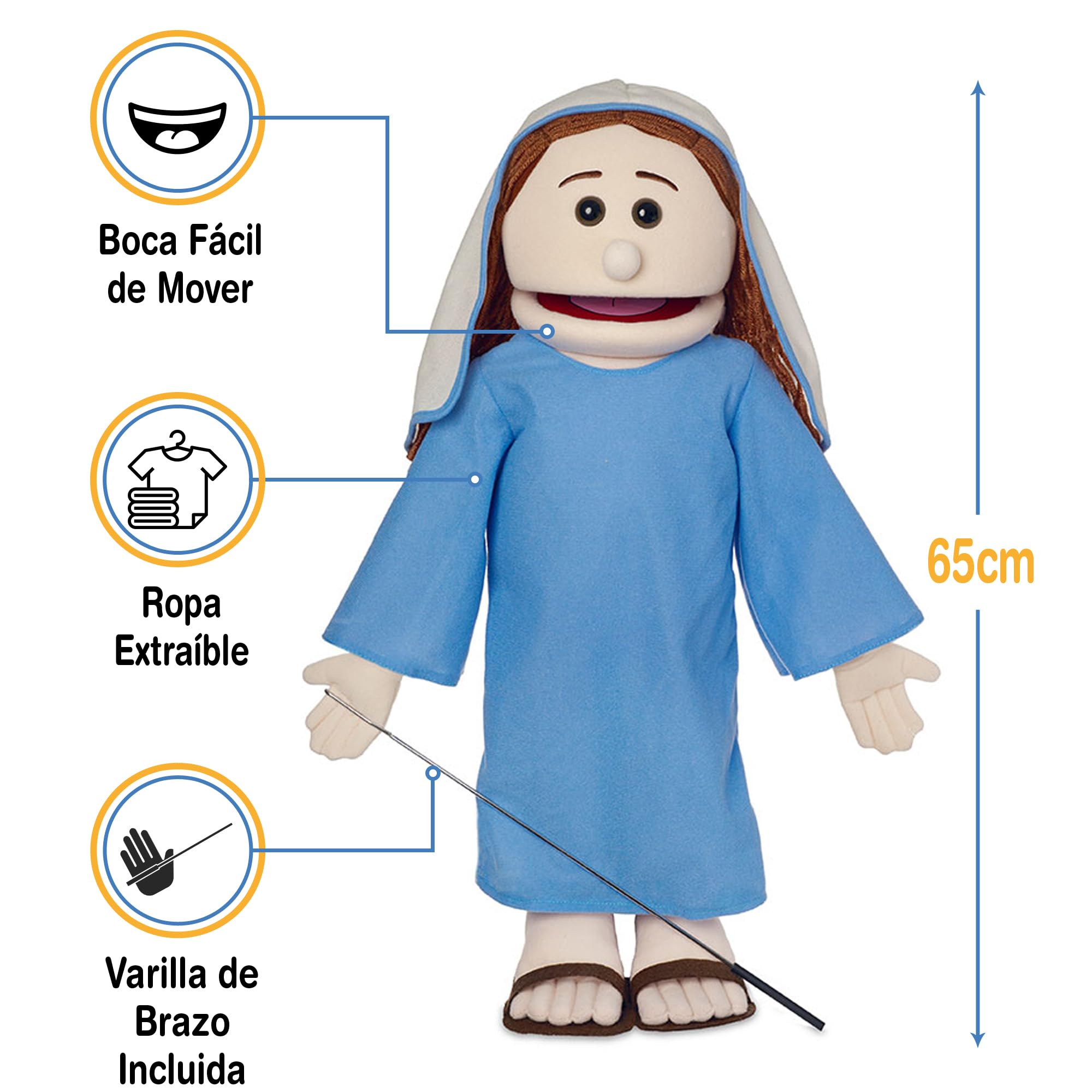25" Mary Full Body Puppet by Silly Puppets