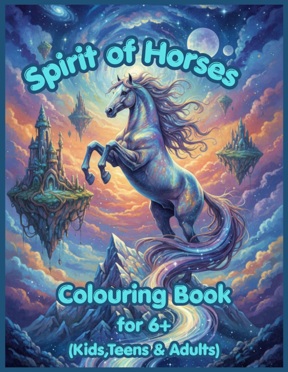 Spirit of Horses, Colouring Book for Kids: A Fun and Creative Horse Colouring Adventure for Kids Ages 6-10