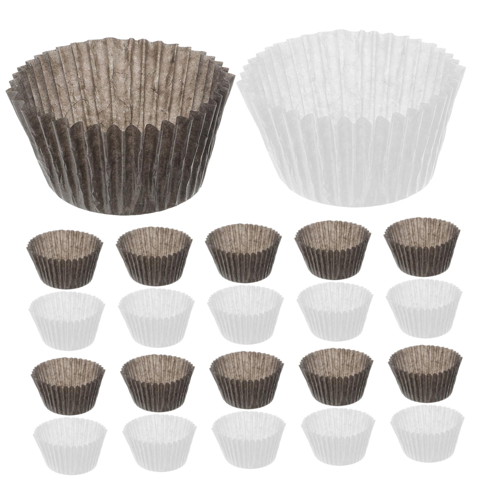 1000pièces Caissettes Cupcake Papier Grandes Lot Blanc Et Moules à Gâteaux Jetables Résistants Pour Muffins Desserts Et Fêtes
