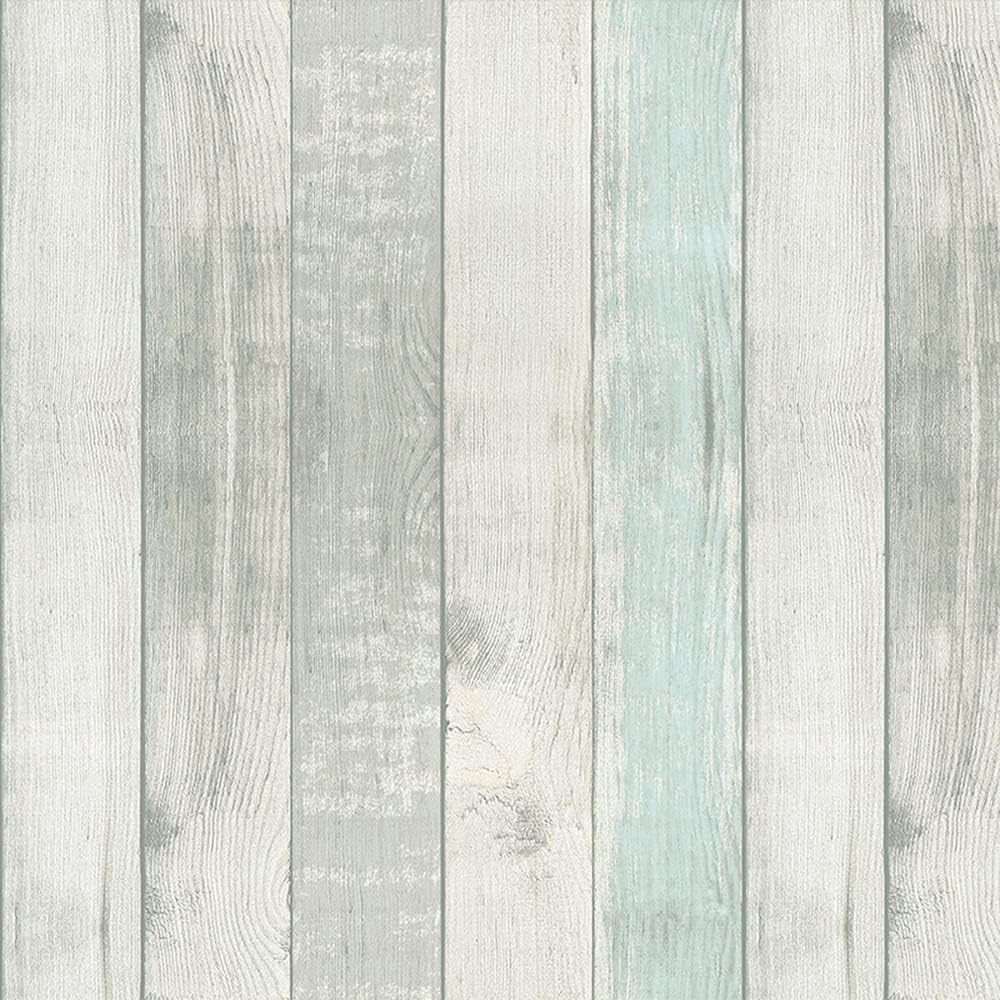 Papier adhésif bois bleu rustique 45x496 cm pour relooking de commode et buffet vintage de salon