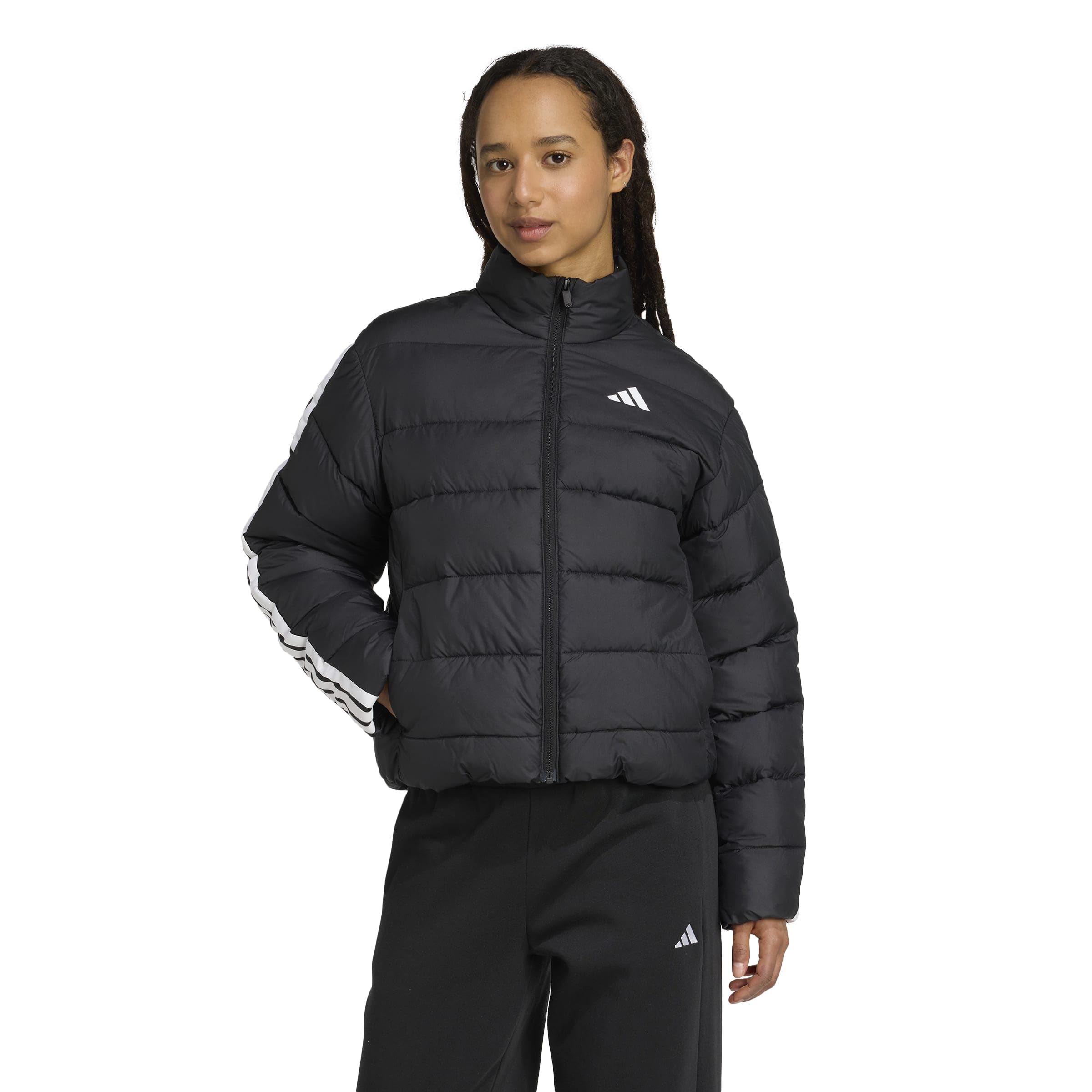 adidas Mujer Essentials CLIMAWARM 3 Stripes Synthetic Down Jackets