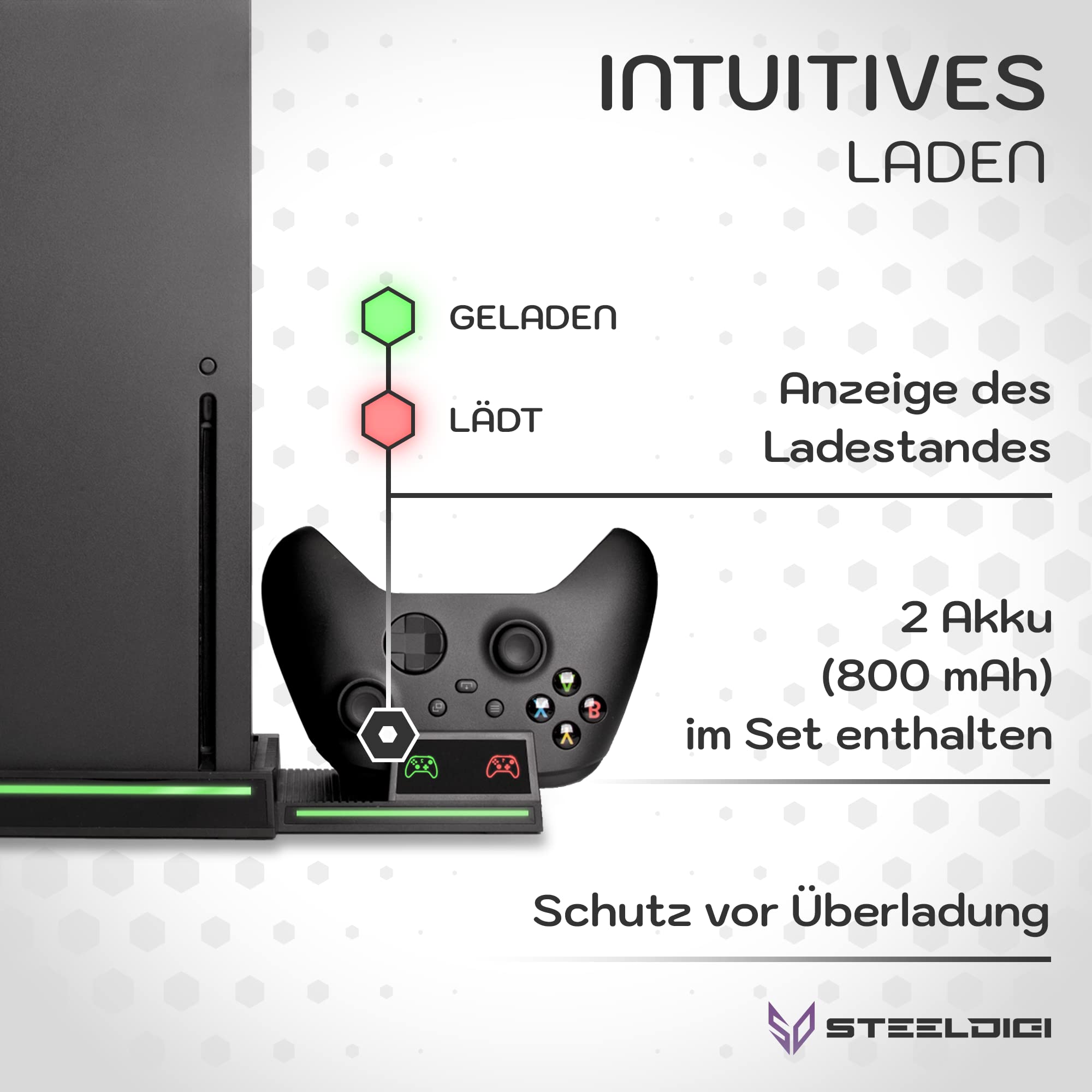 STAZIONE DI RAFFREDDAMENTO MULTIFUNZIONALE PER CONSOLE XBOX SERIESX e CARICA 2 CONTROLLER