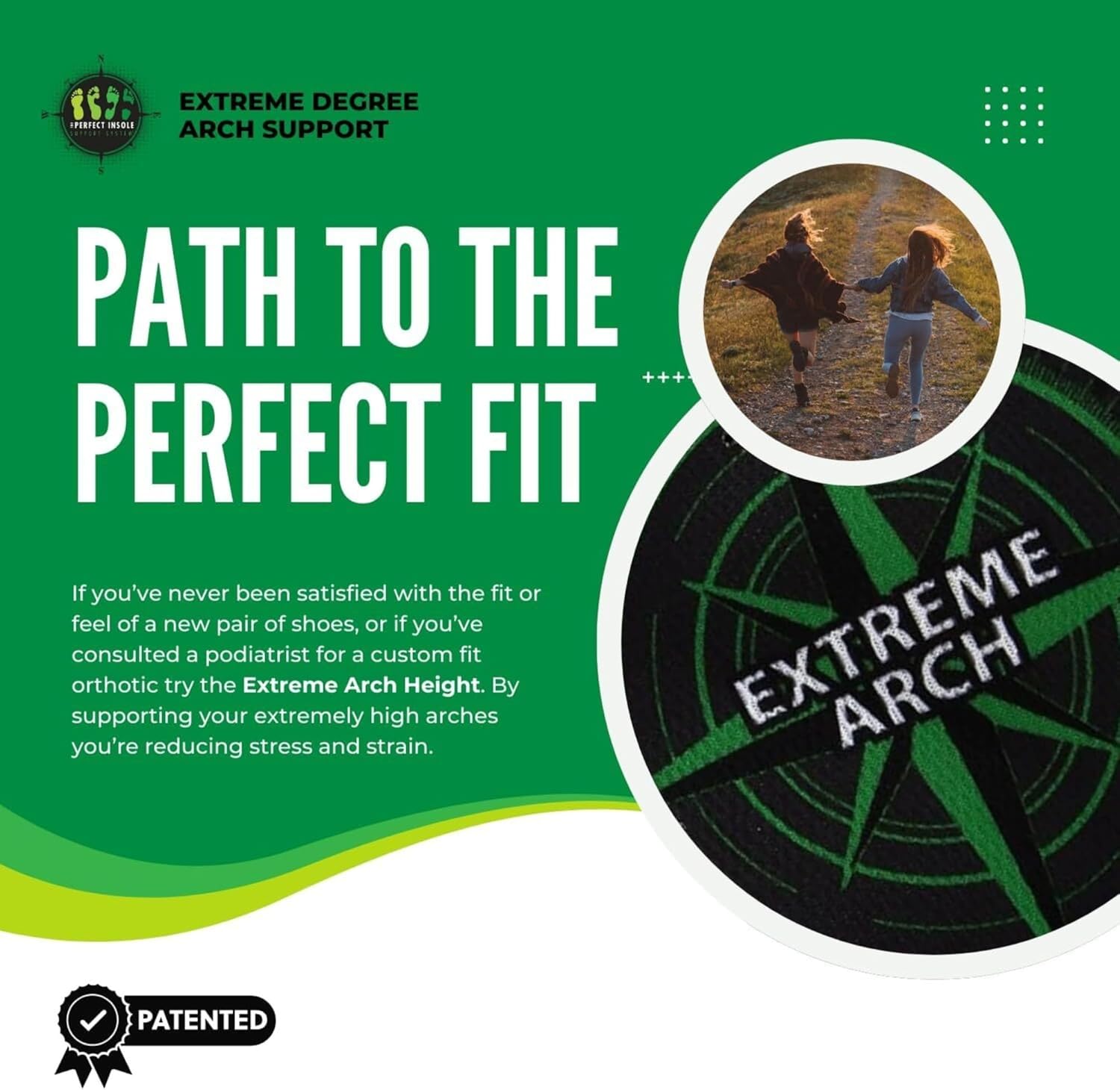 Extreme Arch Support Insoles | Men: 10-11 / Women: 11-12 | Orthotic Support with Deep Heel Cup for Extreme Arches, Podiatrist-Approved, Provide Relief for Plantar Fasciitis Foot, Leg, and Back Pain - Image 6