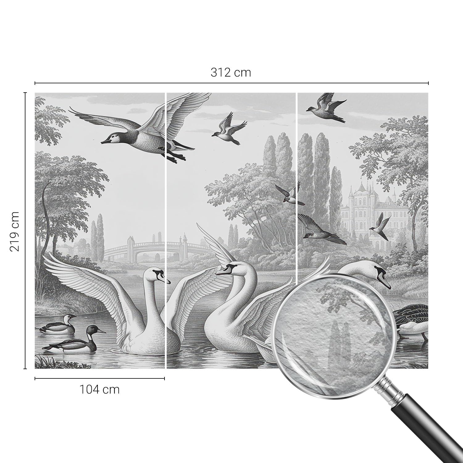 Mural Fotográfico Para Pared De Oficina 312x219 cm Paisaje clásico