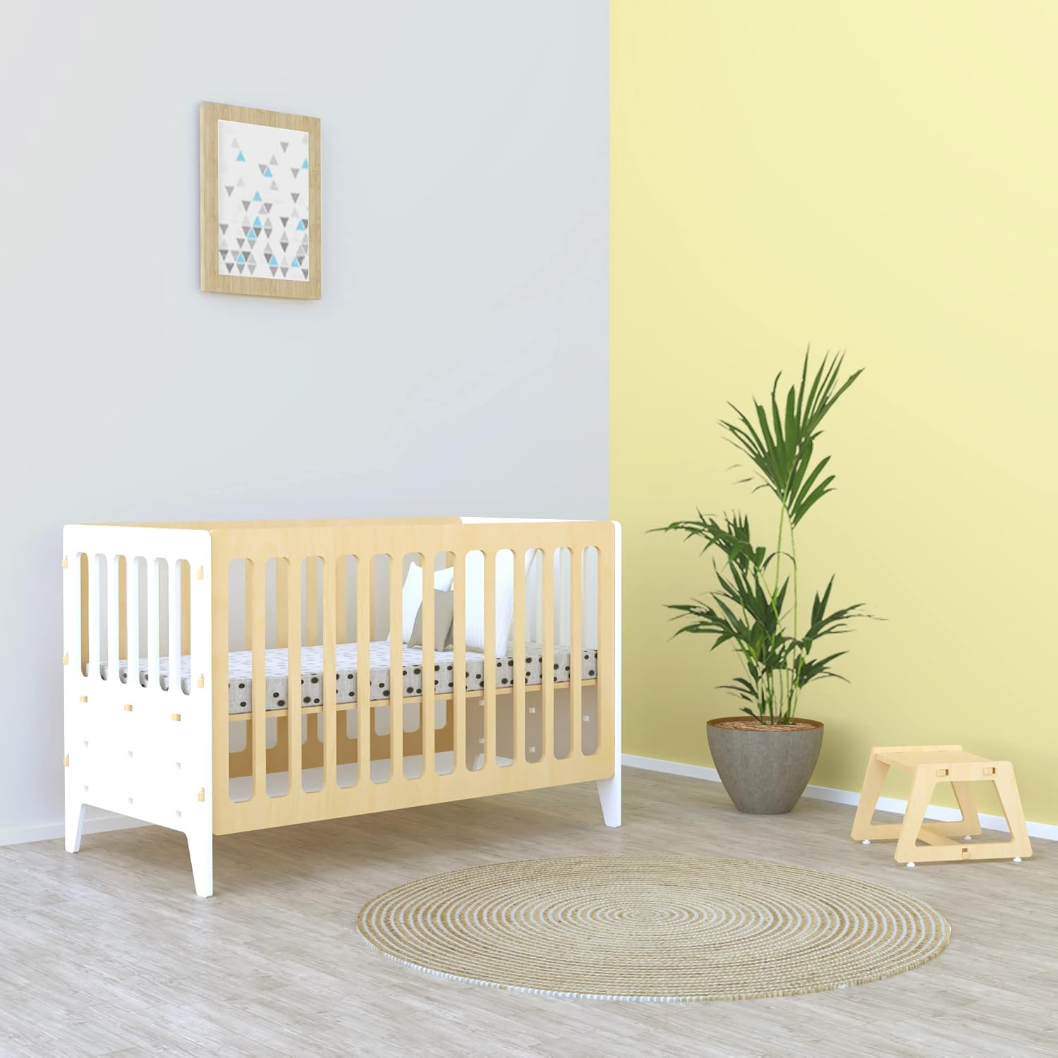 Buy X&Y Furniture For Growth Gold Cherry Wooden Cot Toddler Bed for