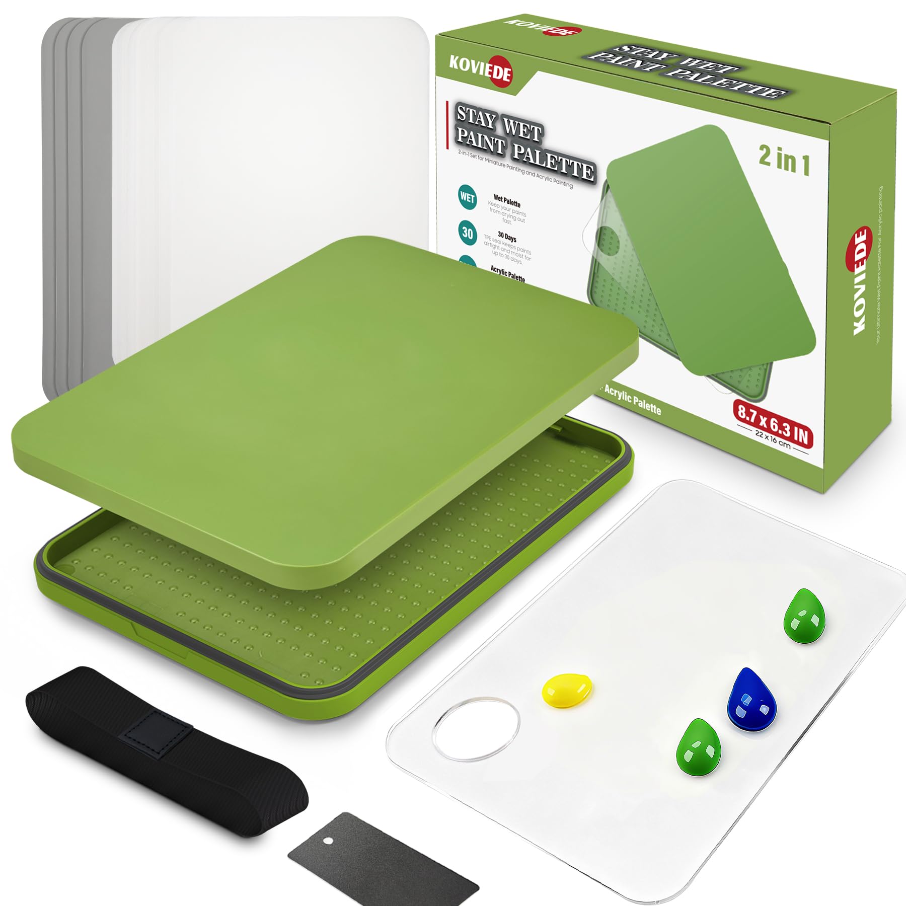 Wet Palette and Acrylic Paint Palette