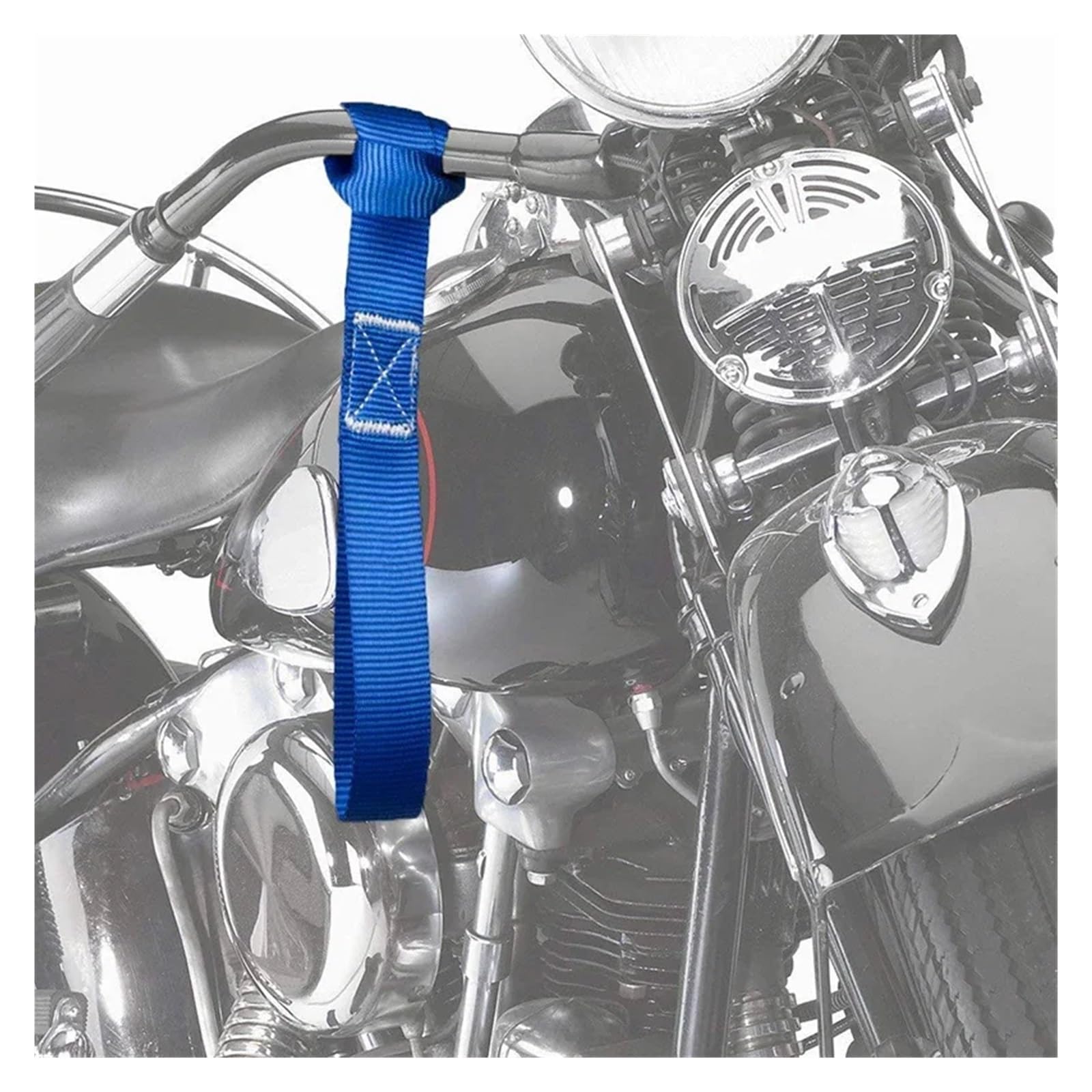 Zurrgurte, 6 Stück weiche Spanngurte zur Ladungssicherung for ATV, UTV(Royal Blue)