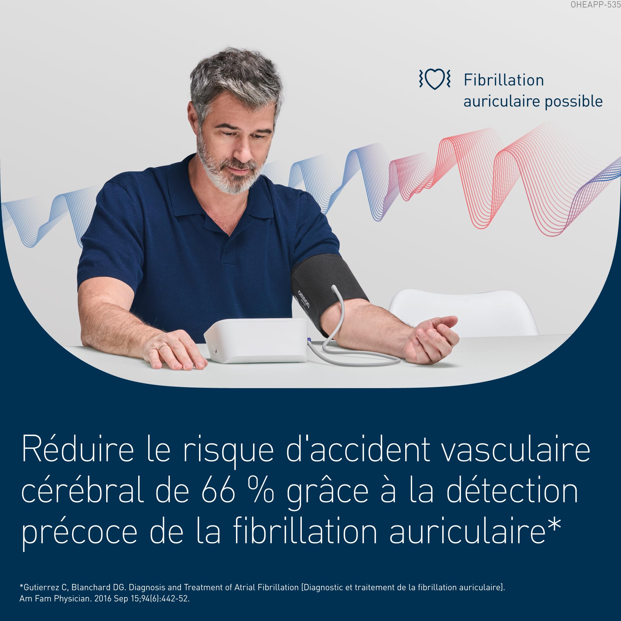 OMRON X7 Smart tensiomètre bras connecté AFib dépistage fibrillation auriculaire validé cliniquement grossesse diabète