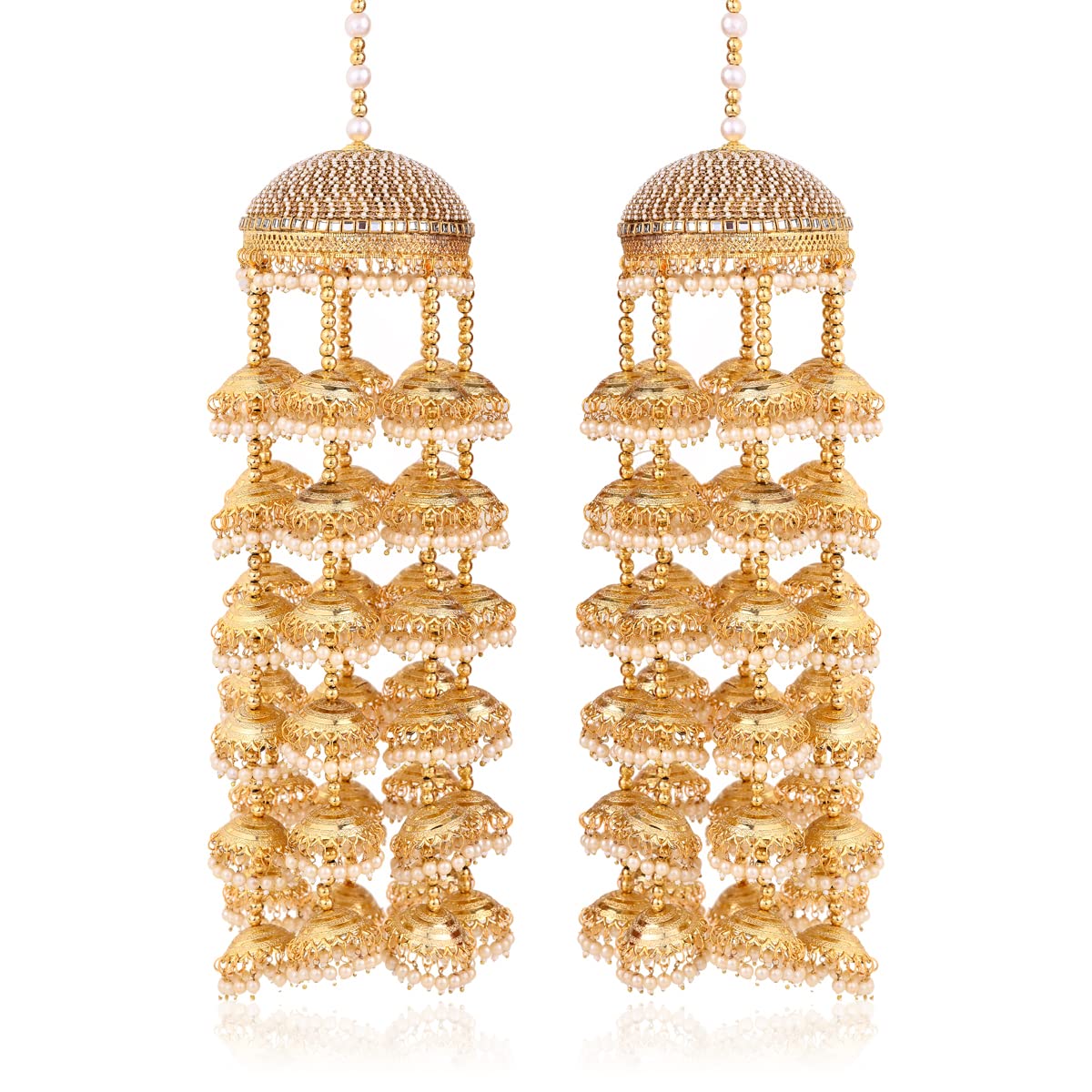 CHOTTEY LAL AND SONS CHOTTEYLAL & SONS Traditional Womens Kalira Brass Gold Plated Hand Hanging Kalere Weeding Kaleera for Bridal (615 gm) (B0BY2X9YCM) Amazon Price History, Amazon Price Tracker