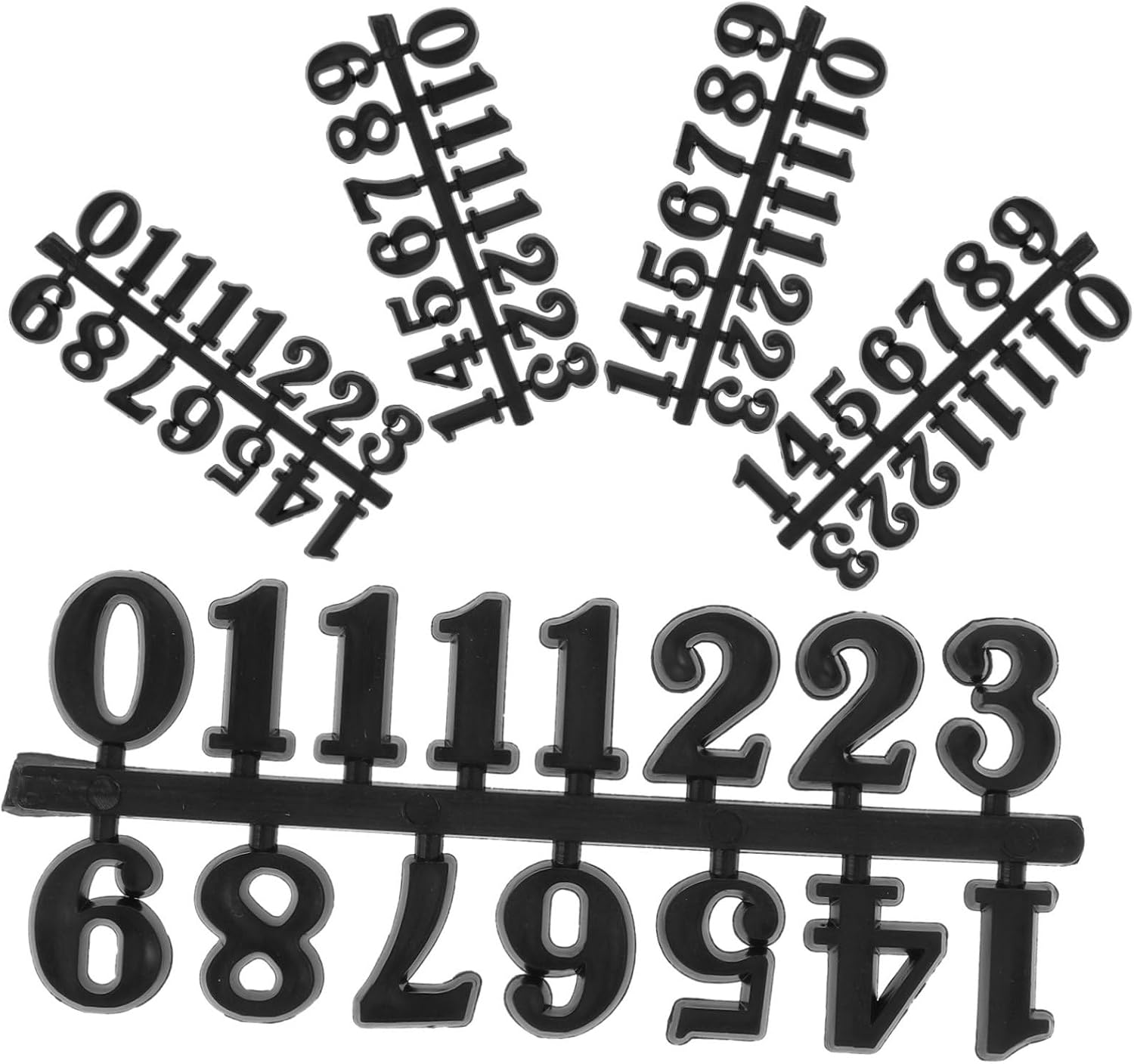 ERINGOGO 5 Sets DIY Clock Numbers Replacement Clock Numerals for Decoration Digits and DIY Projects