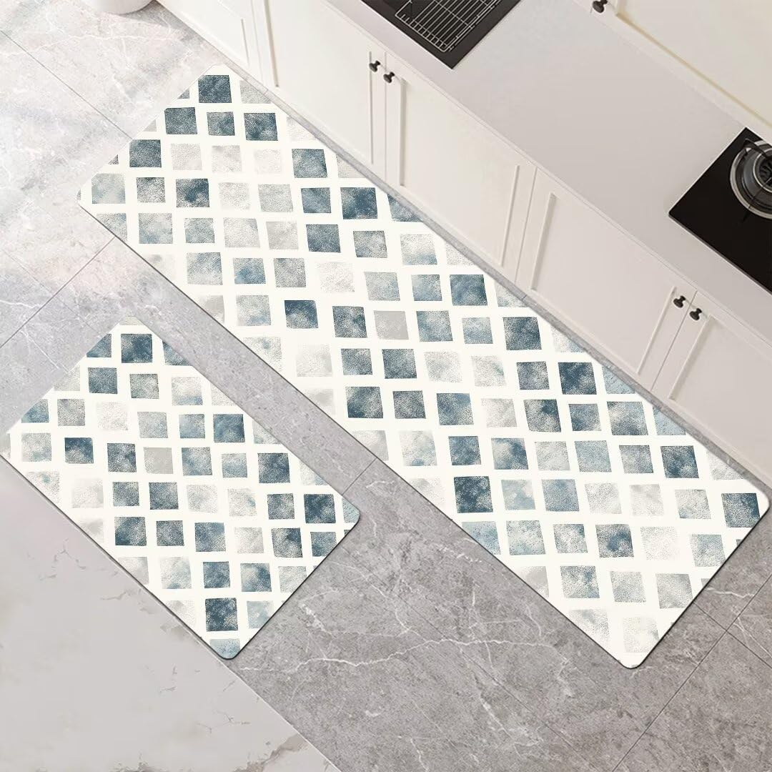 Alfombra cocina de 2 piezas Lattice ideal para pasillo y lavandería