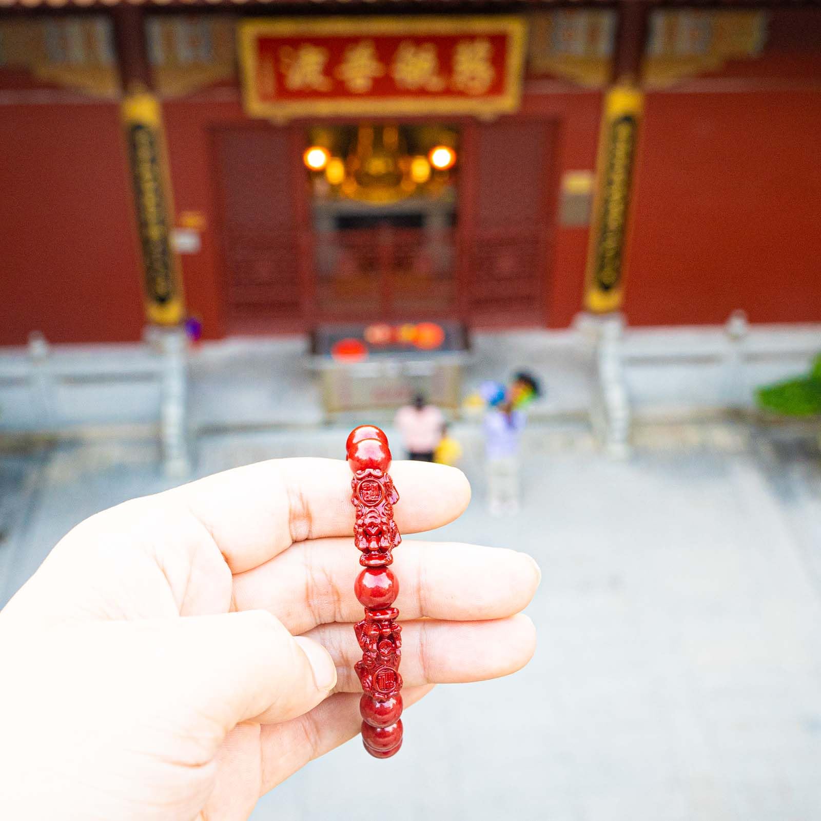 Braccialetto Feng Shui con cinabro, cinabro PiXiu, braccialetto di preghiera con perline di protezione del drago, per uomini e donne, braccialetti con perline rosse, gioielli regali