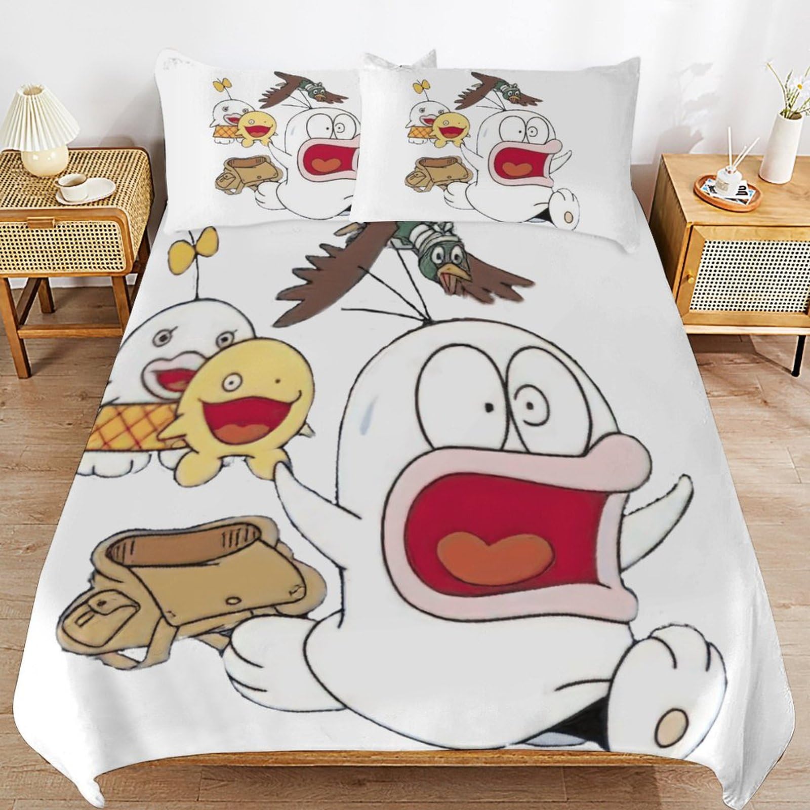 Amazon｜布団カバー 3点セット オバケのQ太郎 寝具カバー ベッド