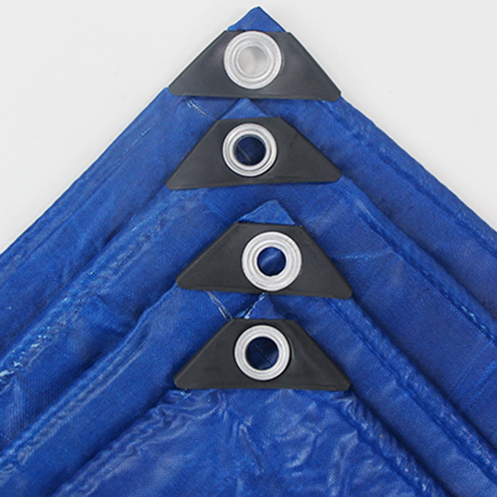 Dekzeil waterdicht vuurvast, zeilblad met oogjes tie-downs Heavy Duty Tarps bescherming canvas regendicht zonwerend anti-corrosie voor outdoor auto vrachtwagen hout blauw-5.8x5.8m