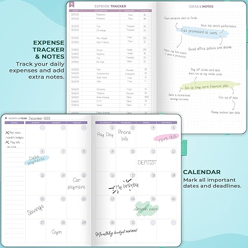 Miniatura 4 de Clever Fox Agenda de presupuesto bi semanal  Libro organizador financiero sin fecha  Rastreador de gastos, presupuesto y cuaderno de facturas, A5