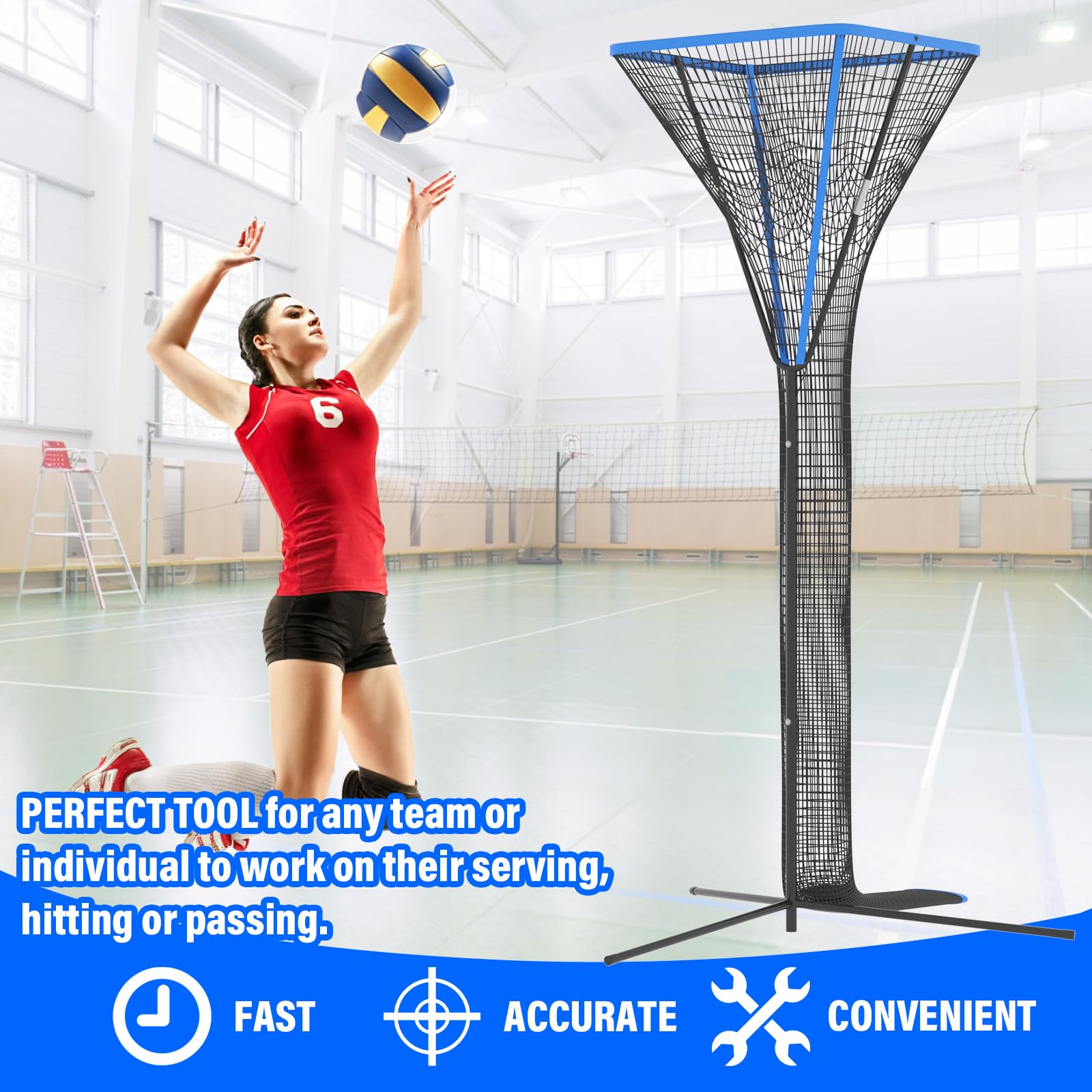Volleyball Practice Equipment Meooeck Volleyball Setter Trainer - 3x3 ...