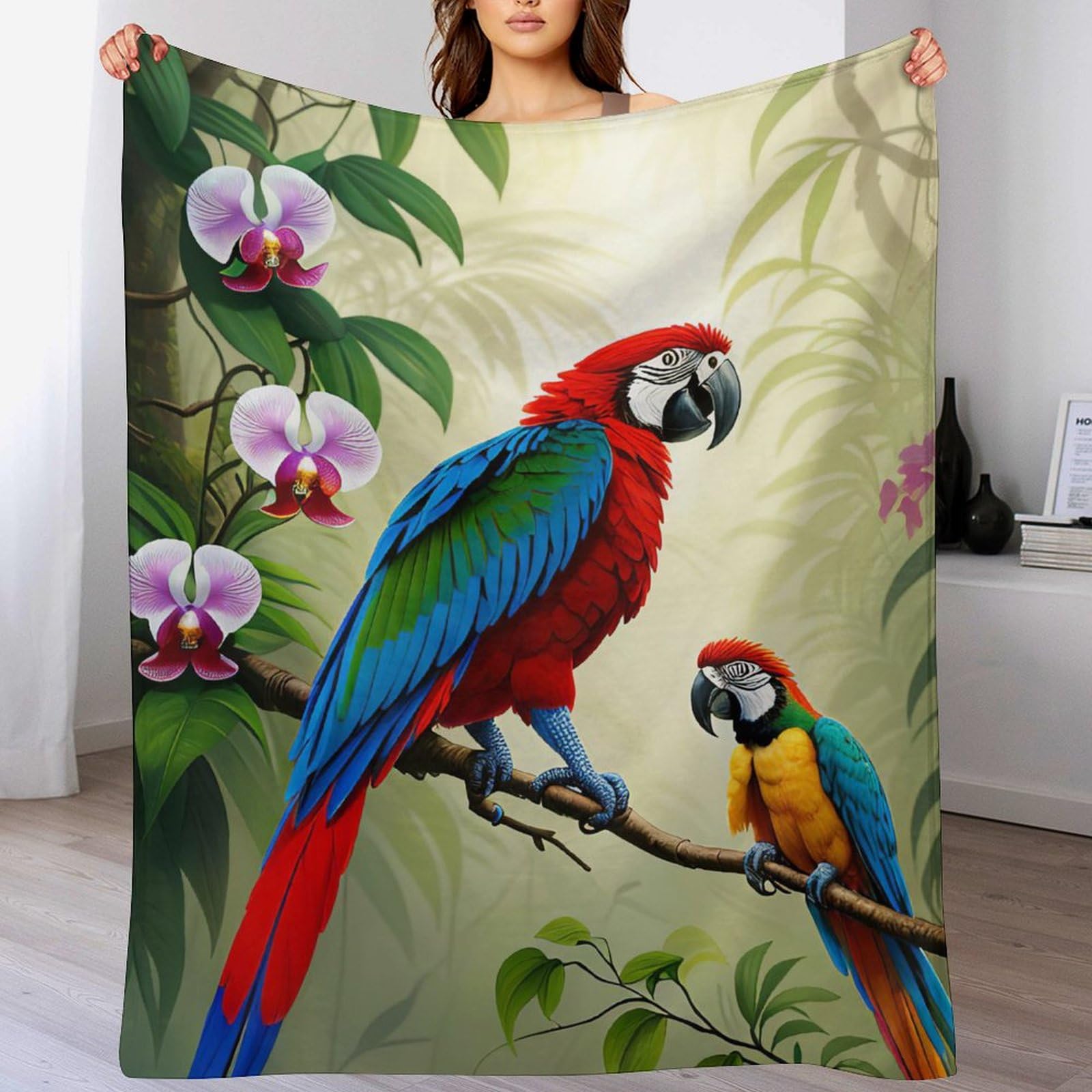 Manta de loro de franela suave para sofa cama grande 180x200cm