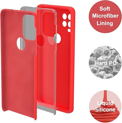Miniatura 9 de Funda para Moto G Stylus 5G 2021, silicona líquida suave protectora y forro de microfibra antiarañazos, a prueba de golpes, compatible con Moto G