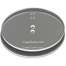 CAKESAFE 2-6 Clear 14 Acrylic Disks Perfect Icing Tool to Smooth the Buttercream on Your Cakes
