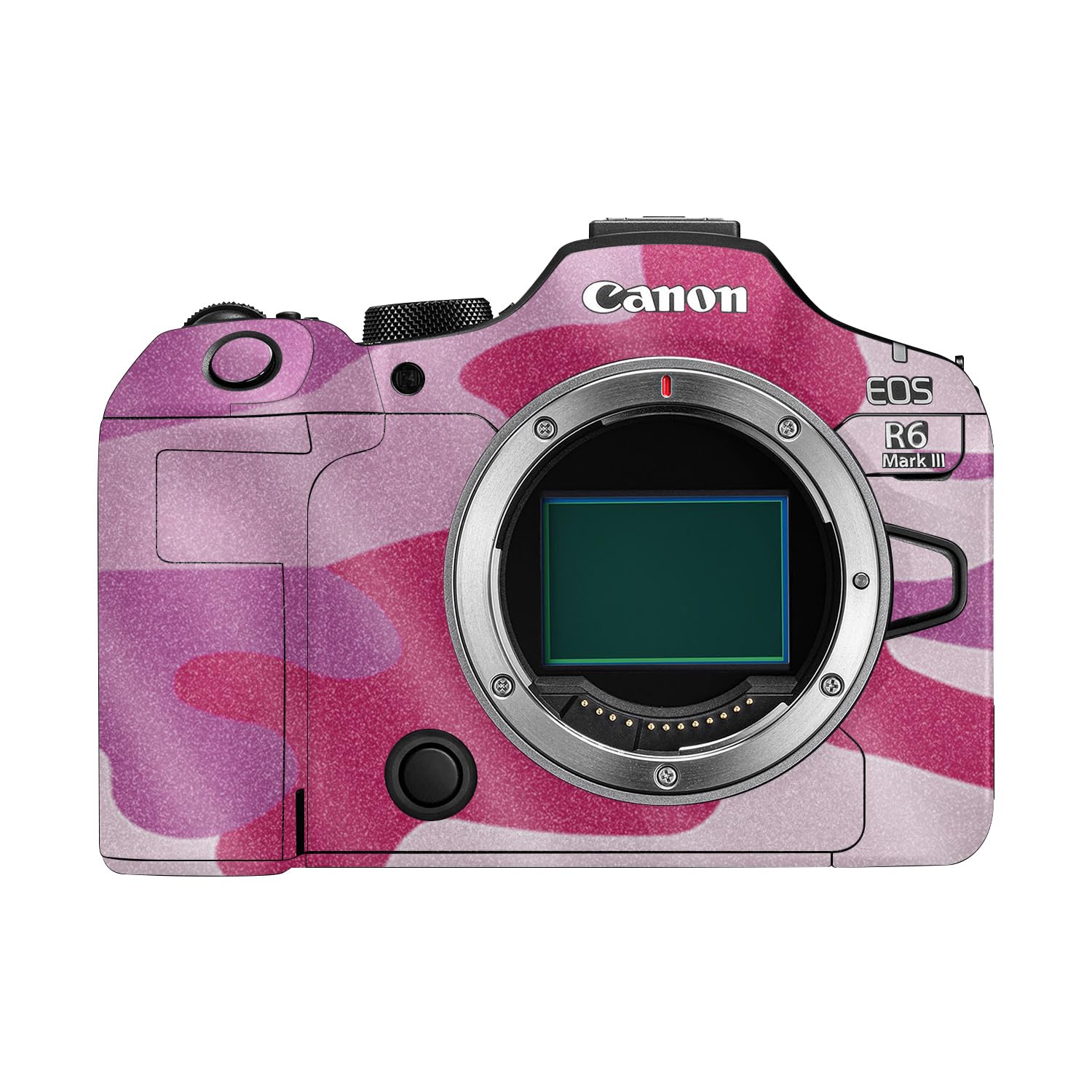 Glossy Glitter Camera Skin Compatible with Canon EOS R6 Mark III (2025) - Pink Camo - Premium 3M Vinyl Protective Wrap Decal Cover - Easy to Apply | Crafted in the USA by MightySkins