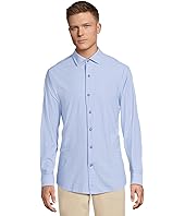 Blue/Navy Herringbone Grid