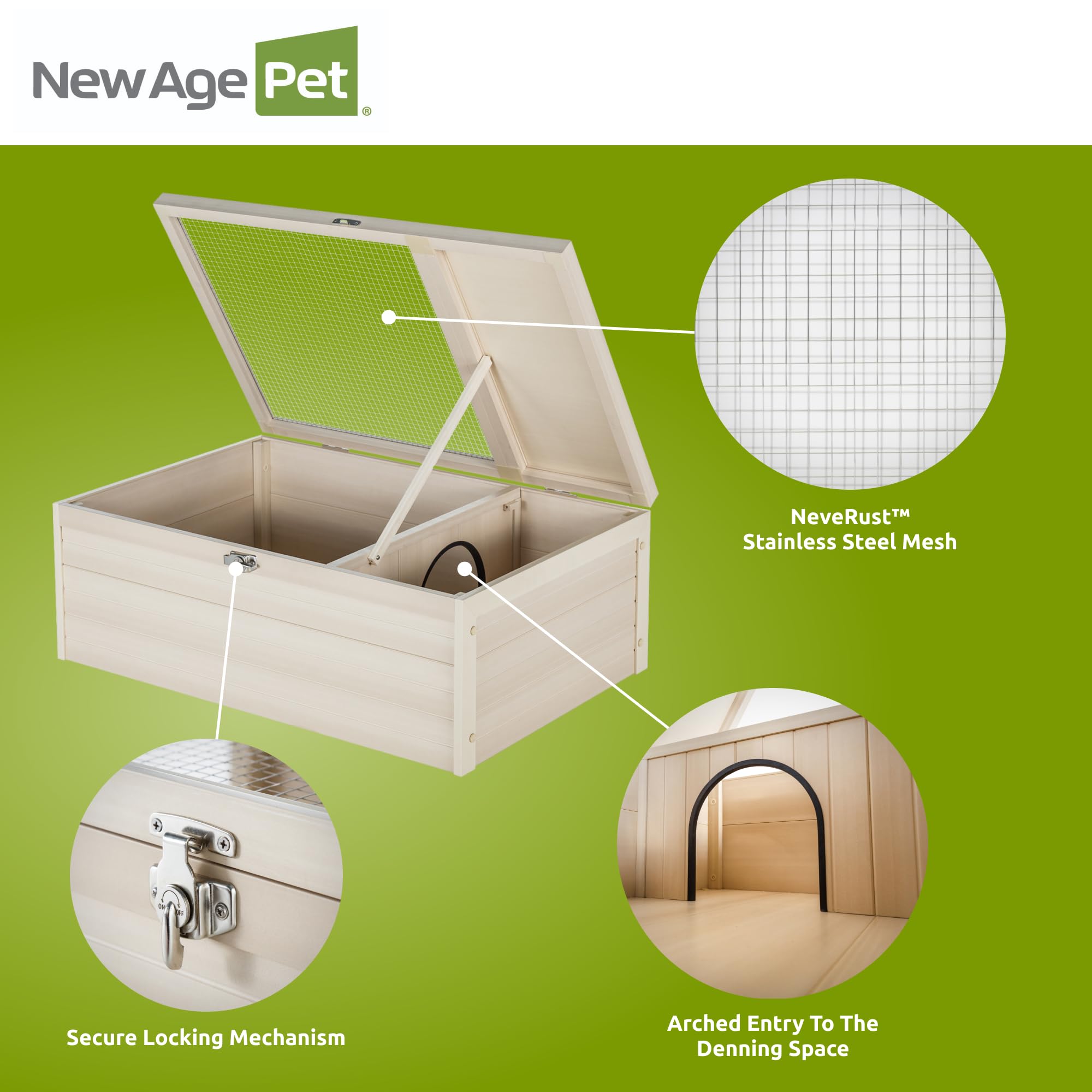 Amazon.com : New Age Pet ECOFLEX Tortoise House, Durable Outdoor