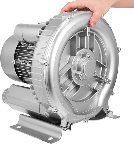 Pump Air Blower Aquarium Circulation Pump Salt Water Aquarium Blower for Fish Tank Silver