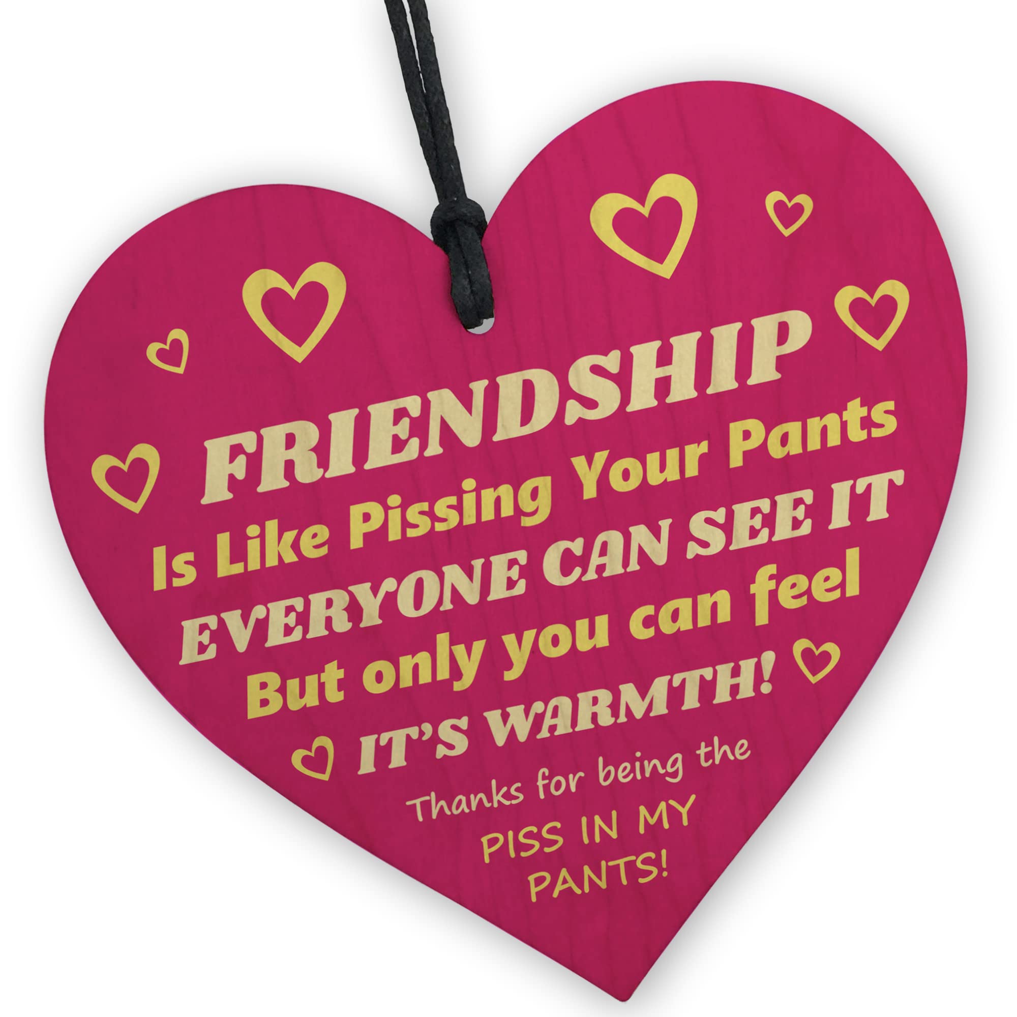 Red Ocean Friendship Gifts for Women Best Friends Birthday Gifts Wood Heart Thank You Gift For Friend Gifts Ideas for Best Friends Sister