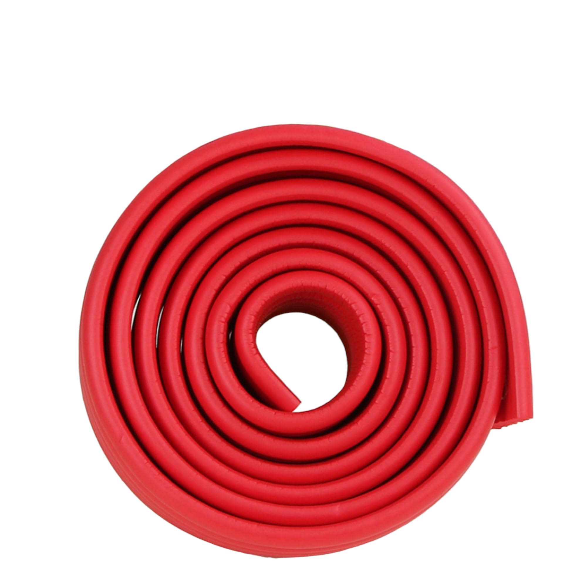 (W-Shaped) 4 Meters Kids Safety Foam Rubber Bumper Strip Table Edge Corner Protector (RED)
